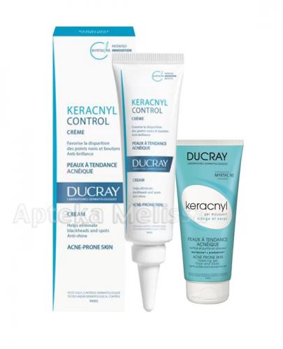 DUCRAY KERACNYL CONTROL Krem - 30 ml + KERANCYL Żel do twarzy i ciała - 40 ml - Apteka internetowa Melissa