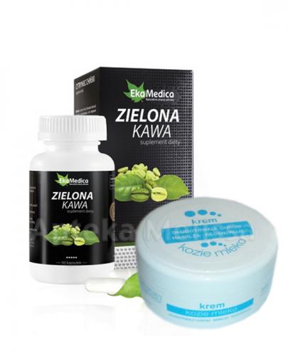 EKAMEDICA Zielona kawa - 90 kaps. + Krem kozie mleko - 100 ml GRATIS ! - Apteka internetowa Melissa
