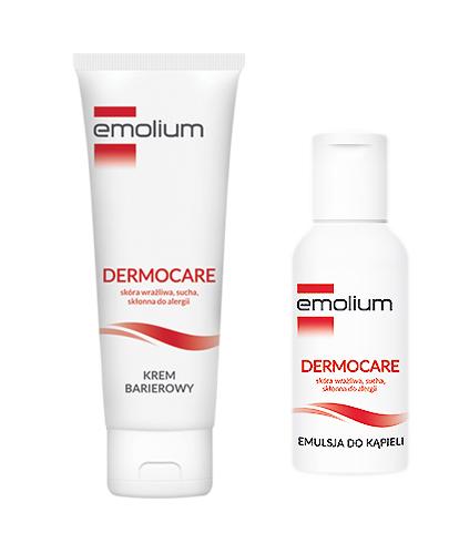 EMOLIUM DERMOCARE Krem barierowy - 40 ml + Emolium dermocare emulsja do kąpieli - 50 ml - Apteka internetowa Melissa