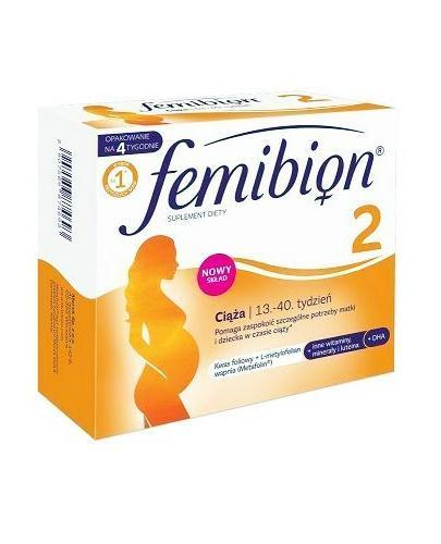 Femibion 2 Ciąża - 56 tabl. + 56 kaps. + Femibion 2 Ciąża 2 x 7 tabl.+ 7 tabl. + Femibion 3 Karmienie piersią 7 tabl.+7 tabl. - Apteka internetowa Melissa