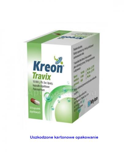 KREON TRAVIX 10000 j. - 50 kaps. - Apteka internetowa Melissa