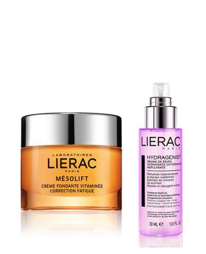 LIERAC MESOLIFT CREME Rozświetlający krem redukujący zmęczenie skóry - 50 ml + LIERAC HYDRAGENIST mgiełka - 30 ml - Apteka internetowa Melissa