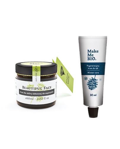 MAKE ME BIO BEAUTIFUL FACE Krem dla skóry skłonnej do wyprysków - 60 ml + MAKE ME BIO Woda różana - 100 ml - Apteka internetowa Melissa