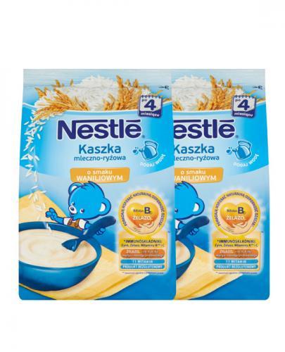 NESTLE Kaszka mleczno-ryżowa wanilia, po 4 miesiącu - 2 x 230 g + NESTLE batonik owocowy jagoda czarna porzeczka Data ważności 2020.10.30 - Apteka internetowa Melissa