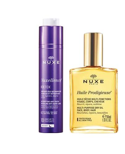 NUXE NUXELLENCE DETOX Pielęgnacyjny preparat przeciwstarzeniowy na noc - 50 ml Data ważności: 31.07.2017 - Apteka internetowa Melissa