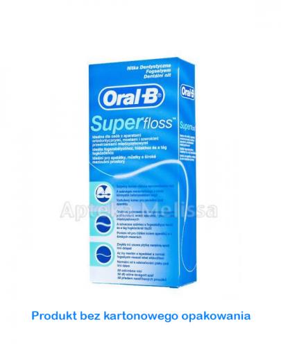 ORAL-B SUPER FLOSS Nić dentystyczna do aparatów ortodontycznych - 50 odcin. - Apteka internetowa Melissa