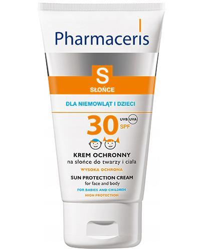 PHARMACERIS S Krem ochronny na słońce do twarzy i ciała od 6 miesiąca dla niemowląt i dzieci SPF30 - 125 ml + Worek-plecak plażowy - Apteka internetowa Melissa