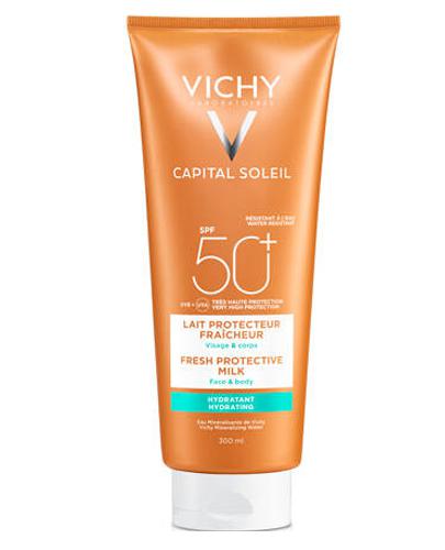 VICHY IDEAL SOLEIL Ochronne mleczko do twarzy i ciała SPF50+ - 300 ml + Vichy po opalaniu - 100 ml - Apteka internetowa Melissa