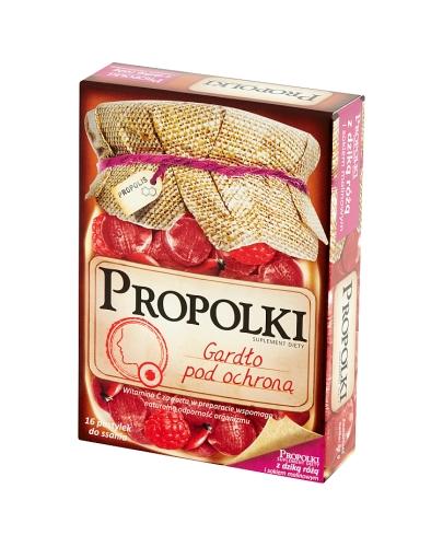 PROPOLKI z dziką różą - 16 past. - gardło pod ochroną - cena, opinie, wskazania - Drogeria Melissa