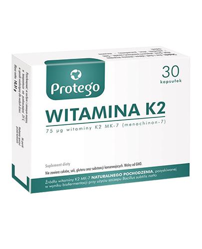 Protego Witamina K2, 30 kaps., cena, opinie, wskazania - Apteka internetowa Melissa