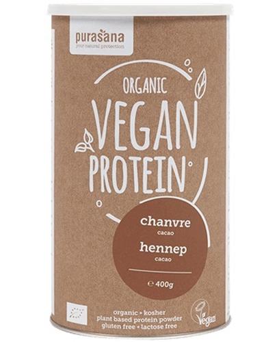 Purasana Białko konopne o smaku kakaowym bezglutenowe Bio - 400 g - cena, opinie, skład - Apteka internetowa Melissa