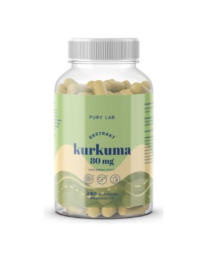 Pure Lab Kurkuma 80 mg, 240 kapsułek
