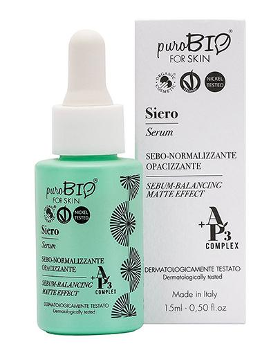 PuroBio For Skin Serum do twarzy matujące - 15 ml - cena, opinie, właściwości - Apteka internetowa Melissa