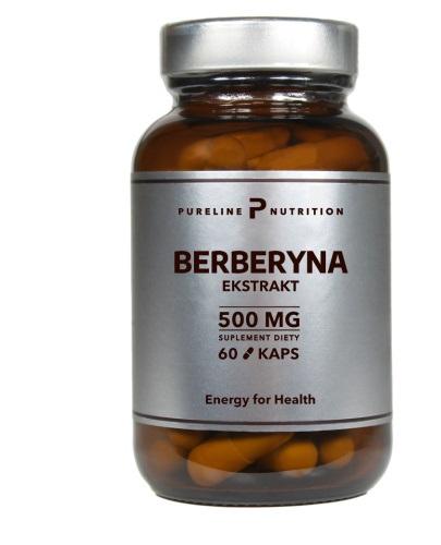 PURELINE NUTRITION Berberyna ekstrakt 500 mg, 60 kapsułek - Apteka internetowa Melissa