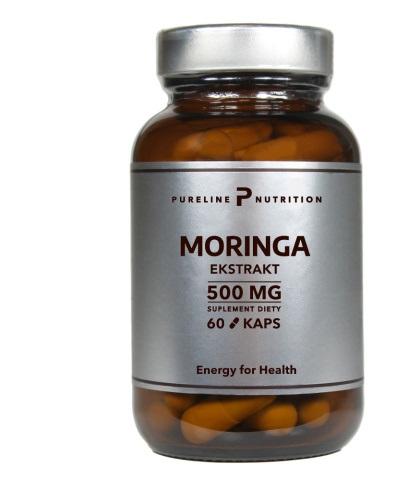  PURELINE NUTRITION Moringa ekstrakt 500 mg, 60 kapsułek - Apteka internetowa Melissa  