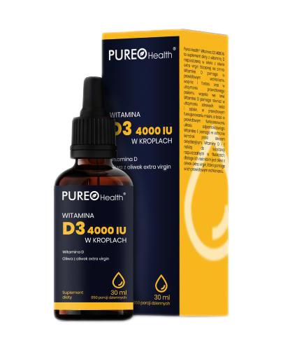  Pureo Health Witamina D3 4000 IU w kroplach, 30 ml cena, opinie, właściwości - Apteka internetowa Melissa  