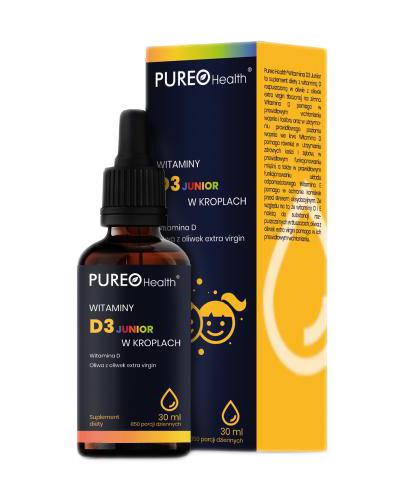  Pureo Health Witamina D3 Junior w kroplach, 30 ml cena, opinie, dawkowanie - Apteka internetowa Melissa  