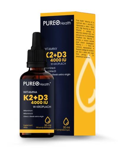  PUREO Health witaminy K2+D3 w kroplach, 30 ml  - Apteka internetowa Melissa  