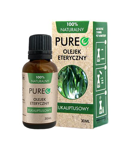 Pureo Naturalny Olejek eteryczny z eukaliptusa, 30 ml, cena, opinie, stosowanie