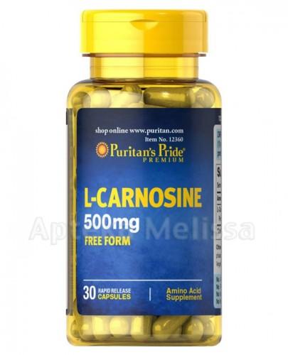 PURITAN'S PRIDE L-Karnozyna 500 mg - 30 kaps. - Apteka internetowa Melissa
