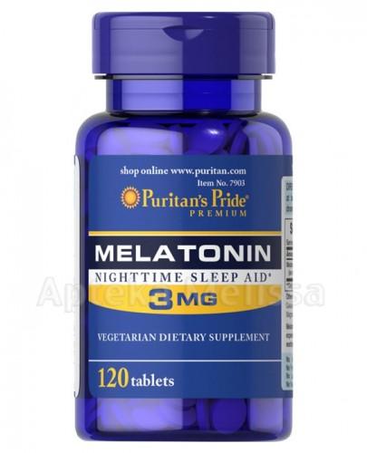 PURITAN'S PRIDE Melatonina 3 mg - 120 tabl. - Apteka internetowa Melissa