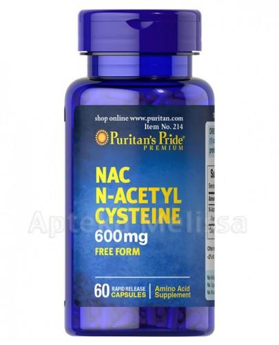  PURITAN'S PRIDE NAC N-Acetylo Cysteina 600 mg - 60 kaps. - Apteka internetowa Melissa  