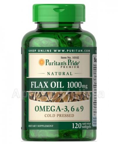  PURITAN'S PRIDE FLAX OIL Naturalny olej lniany 1000 mg - 120 kaps. - Apteka internetowa Melissa  