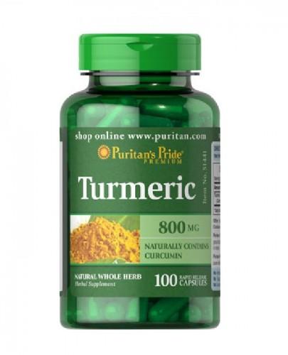 PURITAN'S PRIDE KURKUMA TURMERIC 800mg - 100 kaps. - Apteka internetowa Melissa