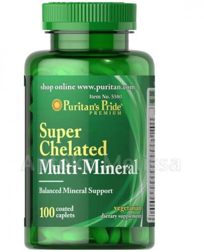 PURITAN'S PRIDE Multi Minerały chealtowane - 100 tabl.