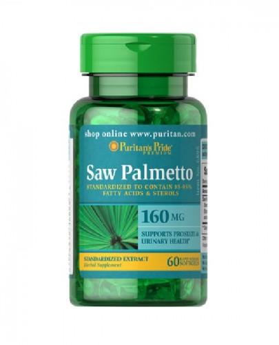 PURITAN'S PRIDE SAW PALMETTO EXTRACT 160mg - 60 kaps. Data ważności: 2018.08.30 - Apteka internetowa Melissa