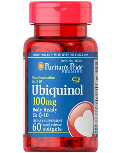 Puritan's Pride Ubichinol 100 mg - 60 kaps. - cena, opinie, wskazania - Apteka internetowa Melissa
