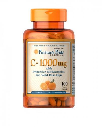 PURITAN'S PRIDE WITAMINA C 1000mg BIOFLAWONOIDY - 100 tabl. - Apteka internetowa Melissa