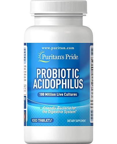  Puritans Probiotic Acidophilus - 100 tabl. Na odporność i jelita - cena, opinie, stosowanie  - Apteka internetowa Melissa  