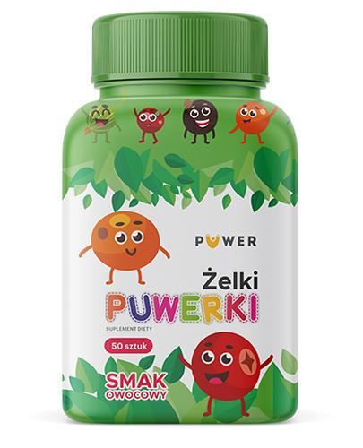PUWERKI Żelki o smaku owocowym - 50 szt. - uzpełnienie witamin - cena, opinie, stosowanie - Drogeria Melissa