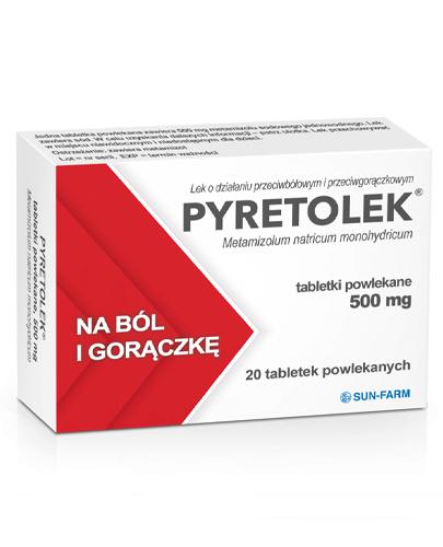 Pyretolek, 20 tabletek powlekanych - Apteka internetowa Melissa