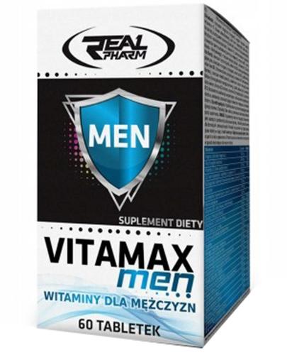  Real Pharm Vitamax Men witaminy dla mężczyzn - 60 tabl. - cena, opinie, wskazania - Apteka internetowa Melissa  