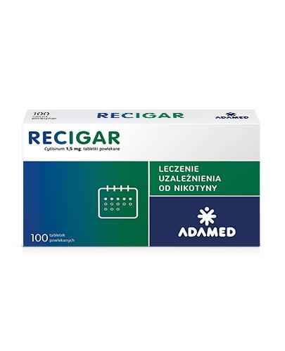 Recigar 1,5 mg, 100 tabletek, pomaga rzucić palenie i uzależnienie od nikotyny - Apteka internetowa Melissa