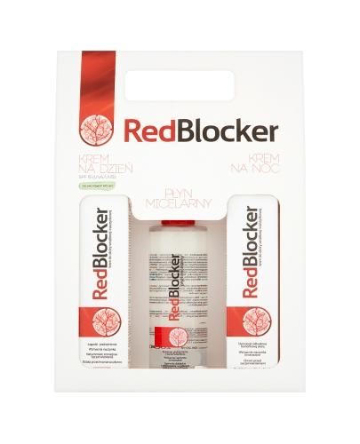 REDBLOCKER Krem do skóry naczynkowej na dzień - 50 ml + krem na noc - 50 ml + płyn micelarny - 200 ml 