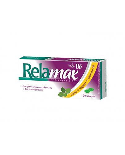 
                                                                          RELAMAX B6 - 30 tabl. - stres, niepokój - cena, opinie, wskazania - Drogeria Melissa                                              
