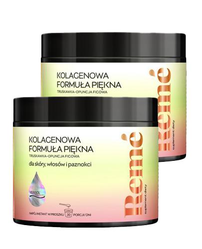Reme Kolagenowa Formuła Piękna truskawka-opuncja figowa, 2 x 150 g
