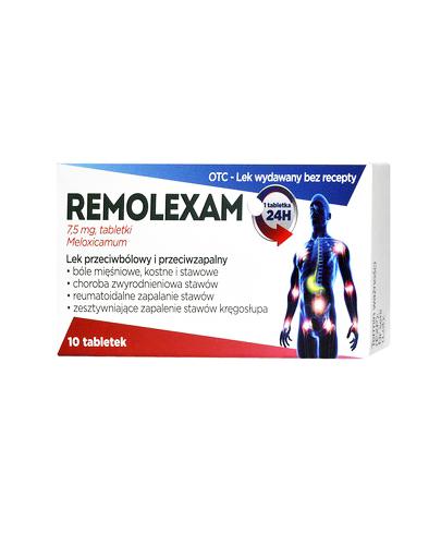 REMOLEXAM 7,5 mg, na bóle mięśni i stawów, 10 tabl. cena, opinie, dawkowanie