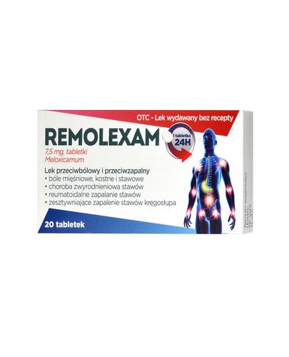  REMOLEXAM 7,5 mg, na bóle mięśni i stawów, 20 tabl. cena, opinie, dawkowanie - Apteka internetowa Melissa  