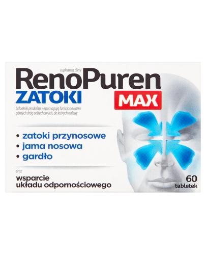 RENOPUREN ZATOKI MAX - 60 tabl. - Apteka internetowa Melissa