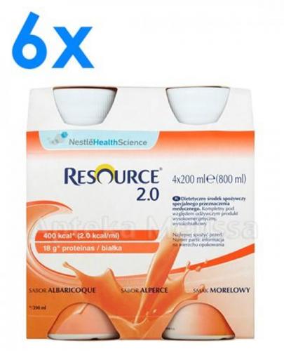 RESOURCE 2.0 Smak morelowy - 24 x 200 ml - Apteka internetowa Melissa