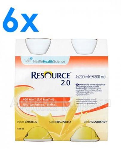 RESOURCE 2.0 Smak waniliowy - 24 x 200 ml - Apteka internetowa Melissa