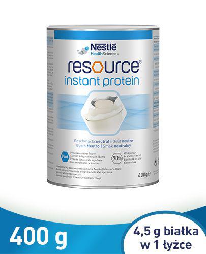 RESOURCE INSTANT PROTEIN – koncentrat białka w proszku, smak neutralny - 400 g - Apteka internetowa Melissa