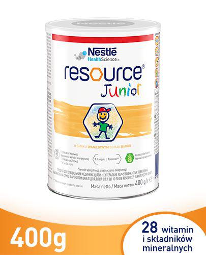 RESOURCE Junior - 400 g Preparat odżywczy po 1. roku życia, o smaku waniliowym - cena, opinie, wskazania - Apteka internetowa Melissa