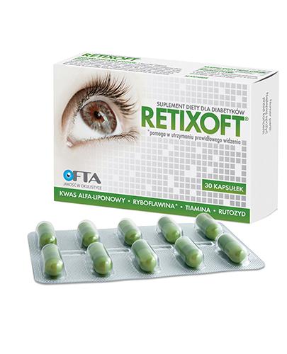 RETIXOFT Suplement diety dla diabetyków - 30 kaps. - cena, opinie, wskazania - Apteka internetowa Melissa