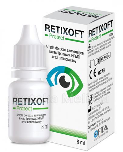  RETIXOFT PROTECT Krople do oczu z kwasem liponowym, hypromelozą i aminokwasami - 8 ml - Apteka internetowa Melissa  