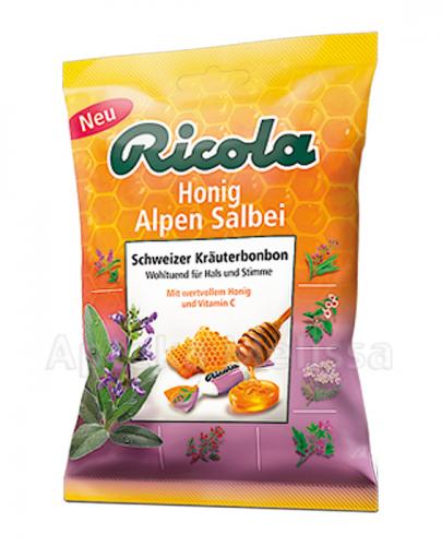  RICOLA ALPEJSKA SZAŁWIA Z MIODEM Szwajcarskie cukierki ziołowe - 75 g - Apteka internetowa Melissa  